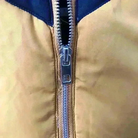 Love tree mustard dark blue puffer jacket small - Picture 4 of 6